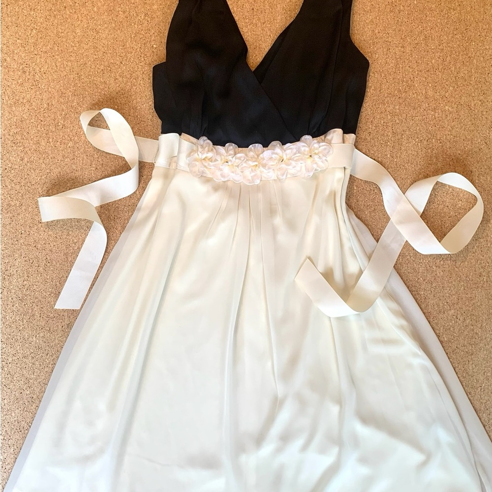 Cream & Black Elegant Women’s Dress